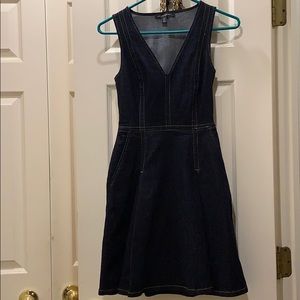 Banana republic dark blue jeans dress size 0P